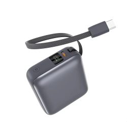 QCY (PB10C) 10000mAh 35W FAST CHARGE POWER BANK WITH BUILT IN CHARGING CABLE, 1 YEAR WARRANTY