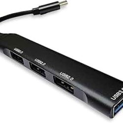 SX-35/SX-37 USB-C TO 4 PORT USB-A HUB, NO WARRANTY